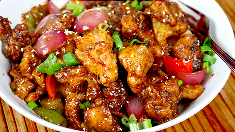 Cauliflower Chili Fry Recipe