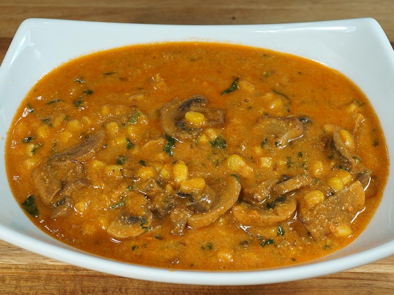 Cashew mushrooms Curry