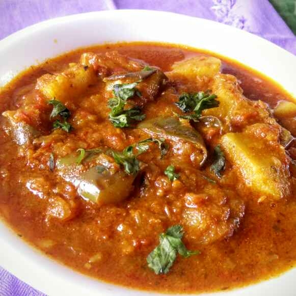 Brinjal Patato Curry