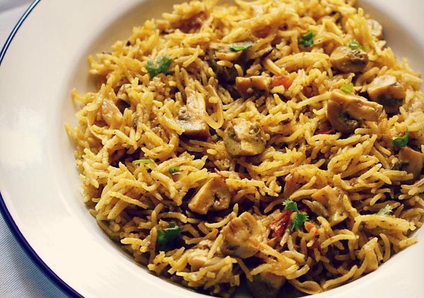 Mushroom Biriyani