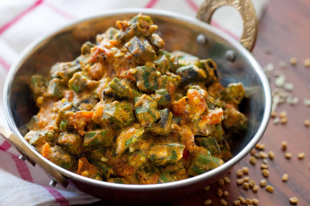 Dahi_Achari_Bhindi_Recipe_