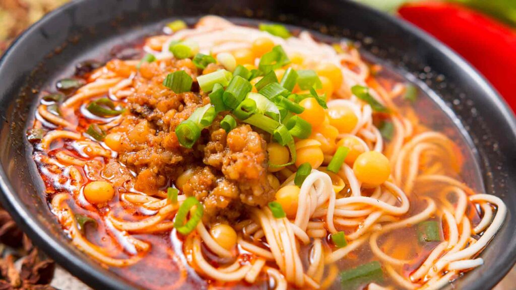 Vegetable Chowmin Soup Chow-mein-Soup