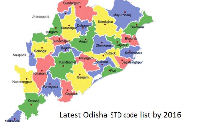 Latest Odisha STD Code List 2016