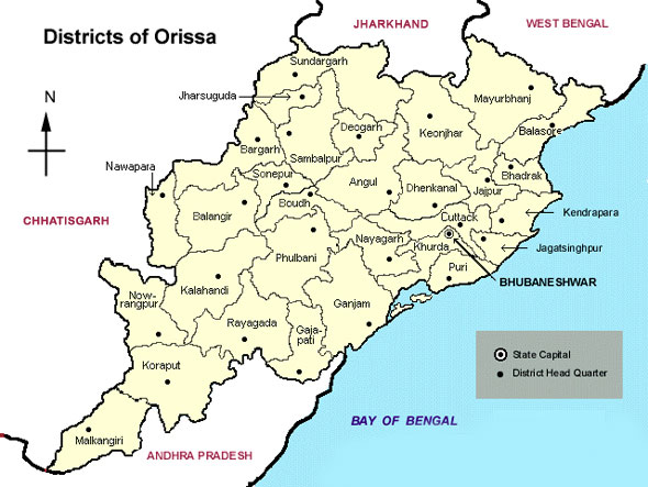 Odisha Map FullJajpur