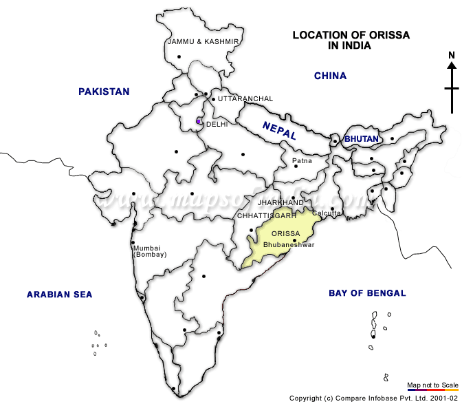 orissa-location-map