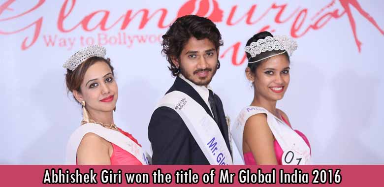Abhishek Giri won the title of Mr Global India 2016
