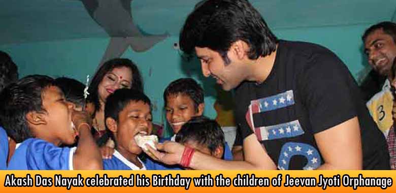 Akash Das Nayak celebrated his Birthday with the children of Jeevan Jyoti Orphanage
