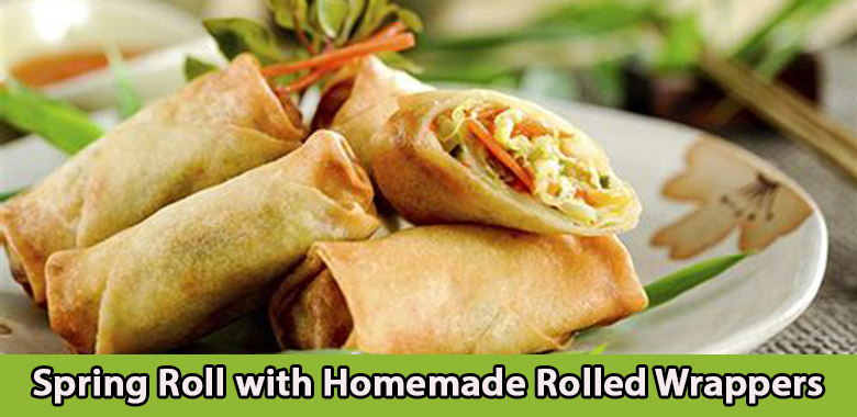 Spring Roll with Homemade Rolled Wrappers