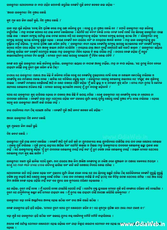Odia Short Story Benga Rajkumar2