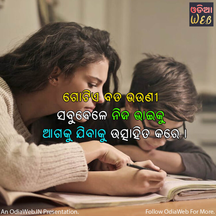 Odia Quotes on Brother & Sister