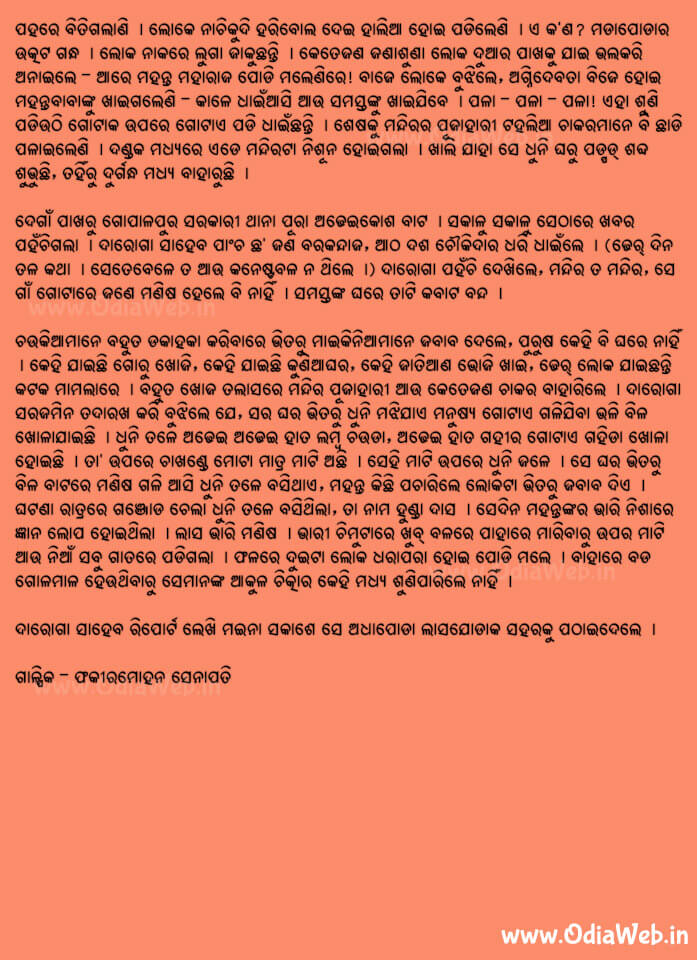 Odia Short Story Dhulia Baba4