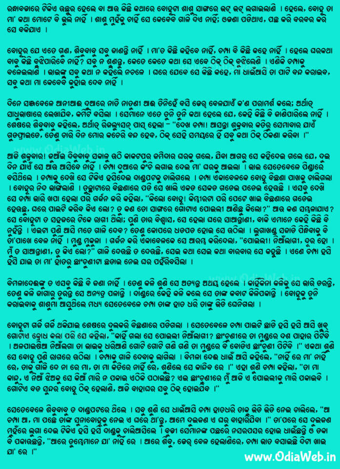 Odia Short Story Sunabohu4