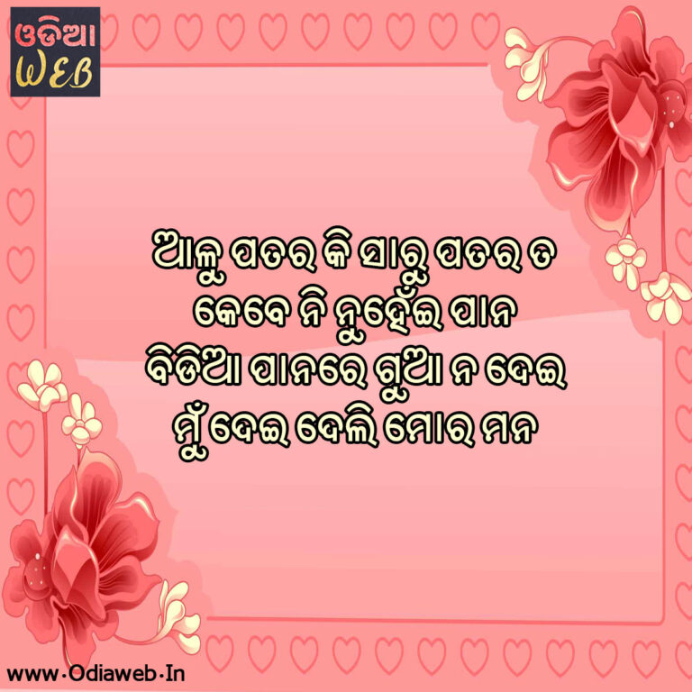 New Odia Sms For Alu patara ki saru patara odia sms