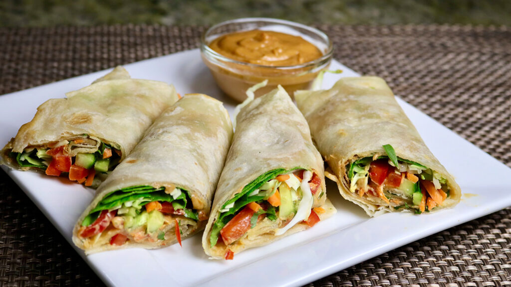 vegetable kathi roll