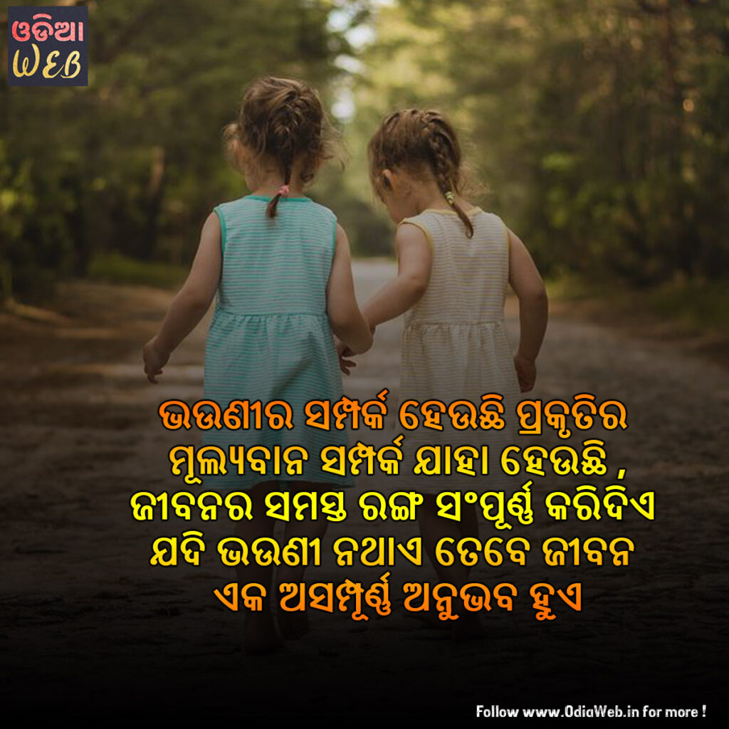 LATEST Odia Sisters Love Quotes
