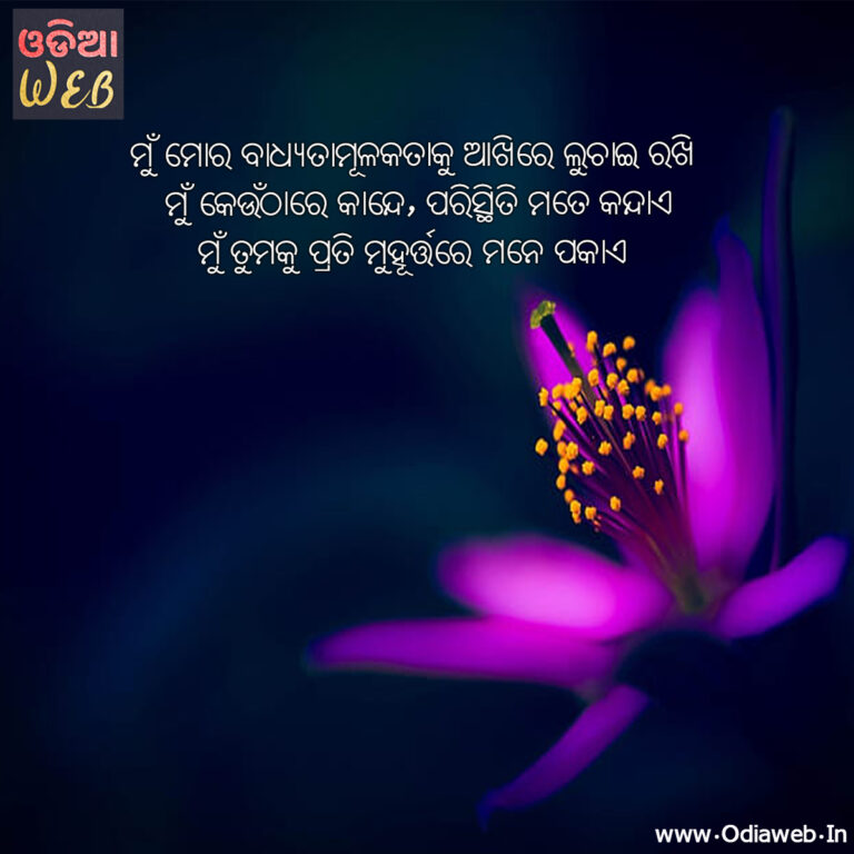 New Odia Sad Sms For Lovers Mu Mora badhyatamulakaku Top-5 Sad Odia sms...